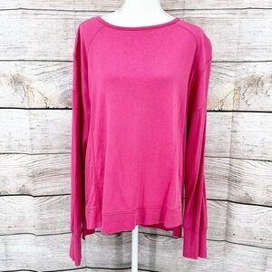 Sweaty Betty Pink Long Sleeve Relaxed Sweatshirt